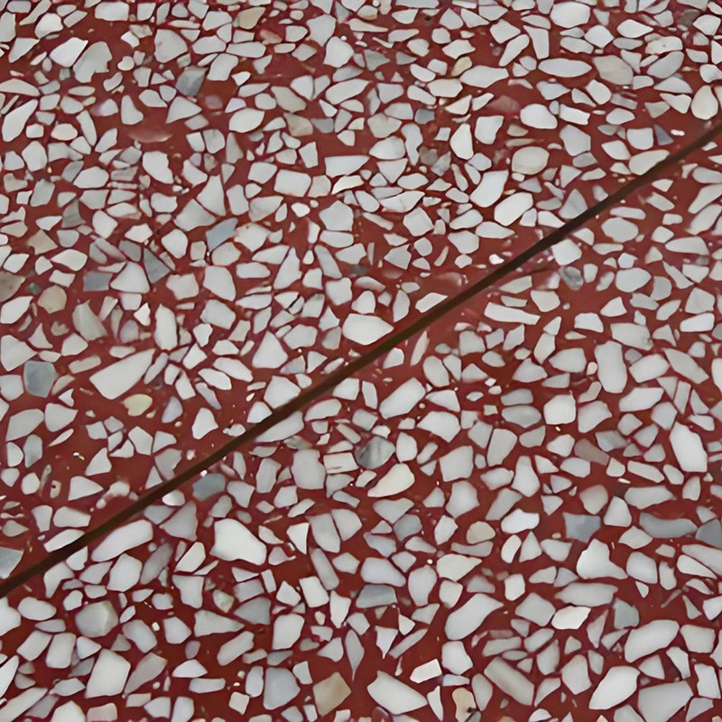 Red Terrazzo Countertop